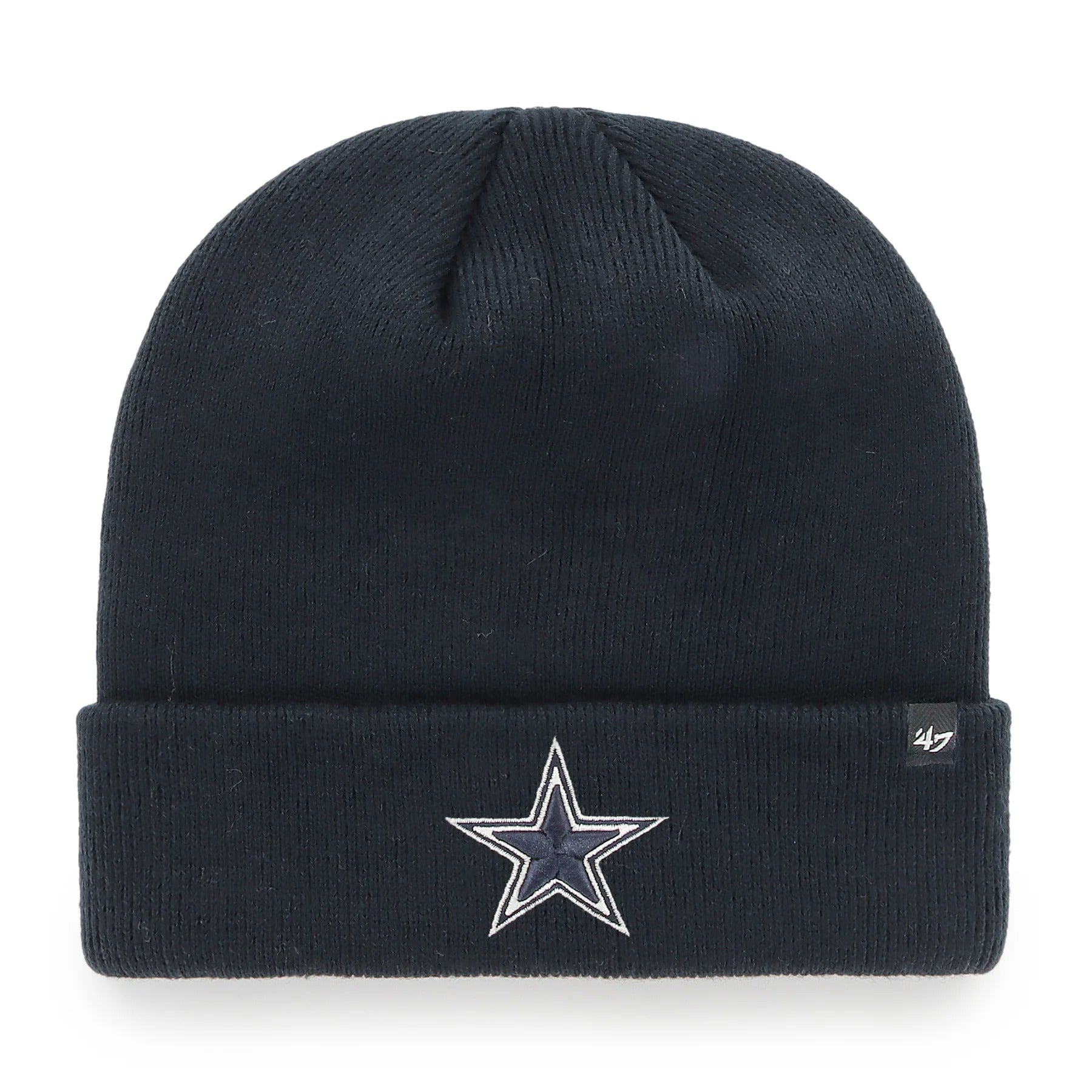 47 Brand Dallas Cowboys Knit Raised Cuff Toque Beanie Hat Navy Blue Leaside Hockey Shop Inc