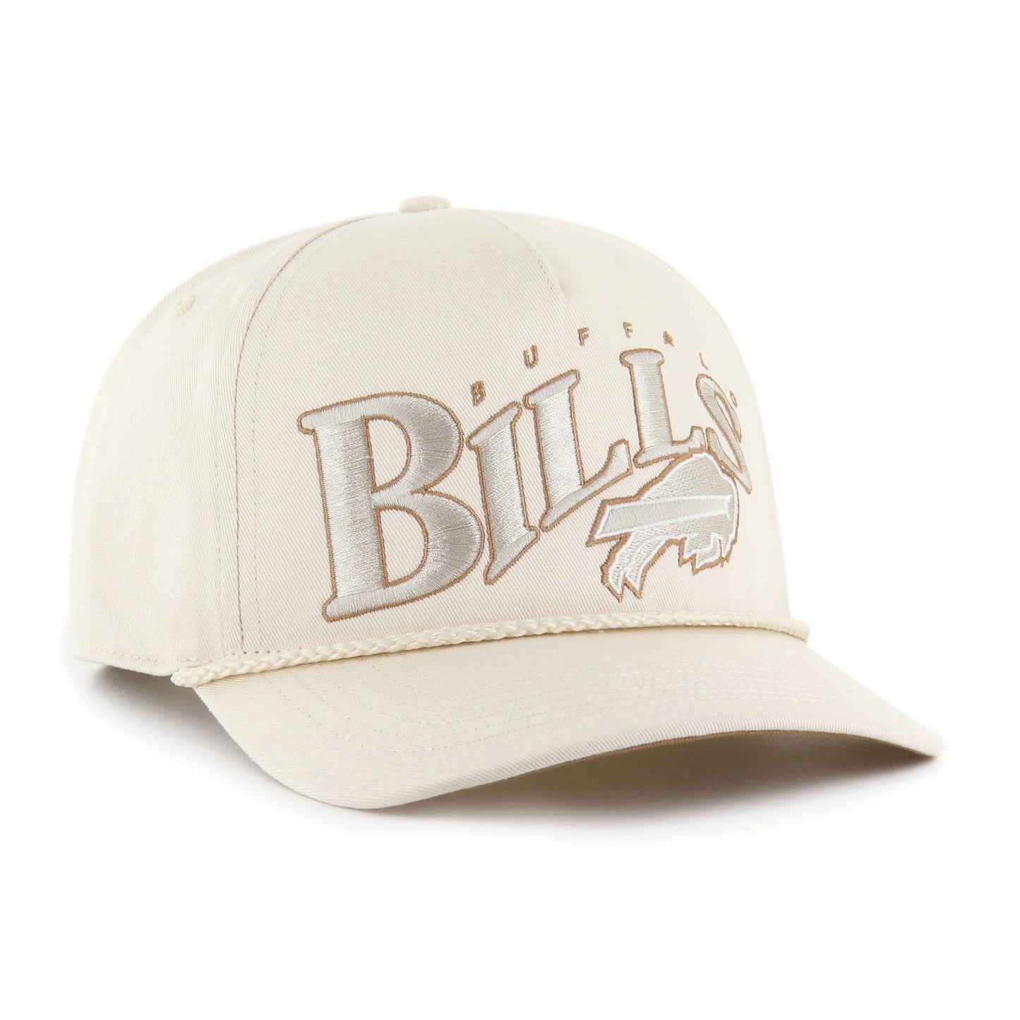 47 Brand Buffalo Bills Wave Rope Hitch Snapback Hat - Cream