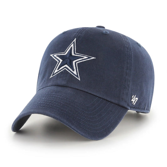 47 Brand Dallas Cowboys Clean Up Hat -  Navy Blue