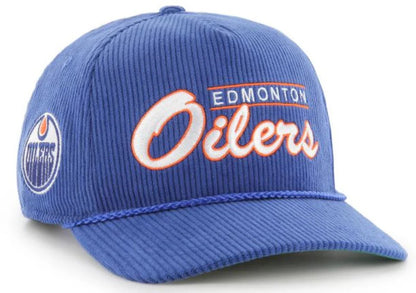 47 Brand Edmonton Oilers Double Header Cord Hitch Snapback Hat - Blue