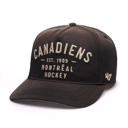 47 Brand Montreal Canadiens Dusted Hitch Snapback Hat - Black