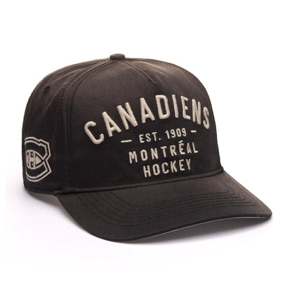 47 Brand Montreal Canadiens Dusted Hitch Snapback Hat - Black