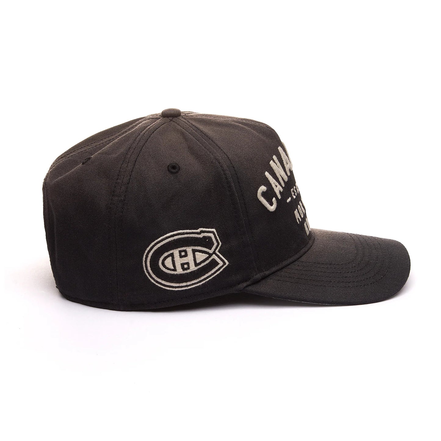 47 Brand Montreal Canadiens Dusted Hitch Snapback Hat - Black