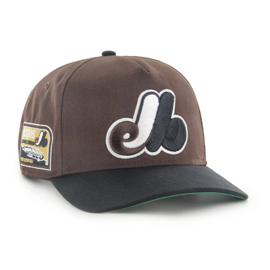 47 Brand Montreal Expos Sure Shot Hitch Snapback Hat - Dark Chocolate