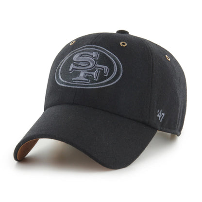 47 Brand San Francisco 49ers Peacoat Clean Up Hat - Black