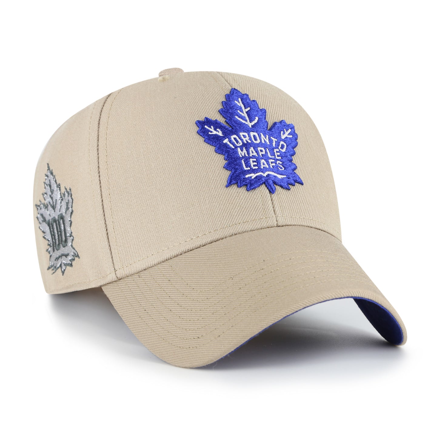 47 Brand Toronto Maple Leafs Retro Snapback Hat - NHL Khaki Sure Shot MVP