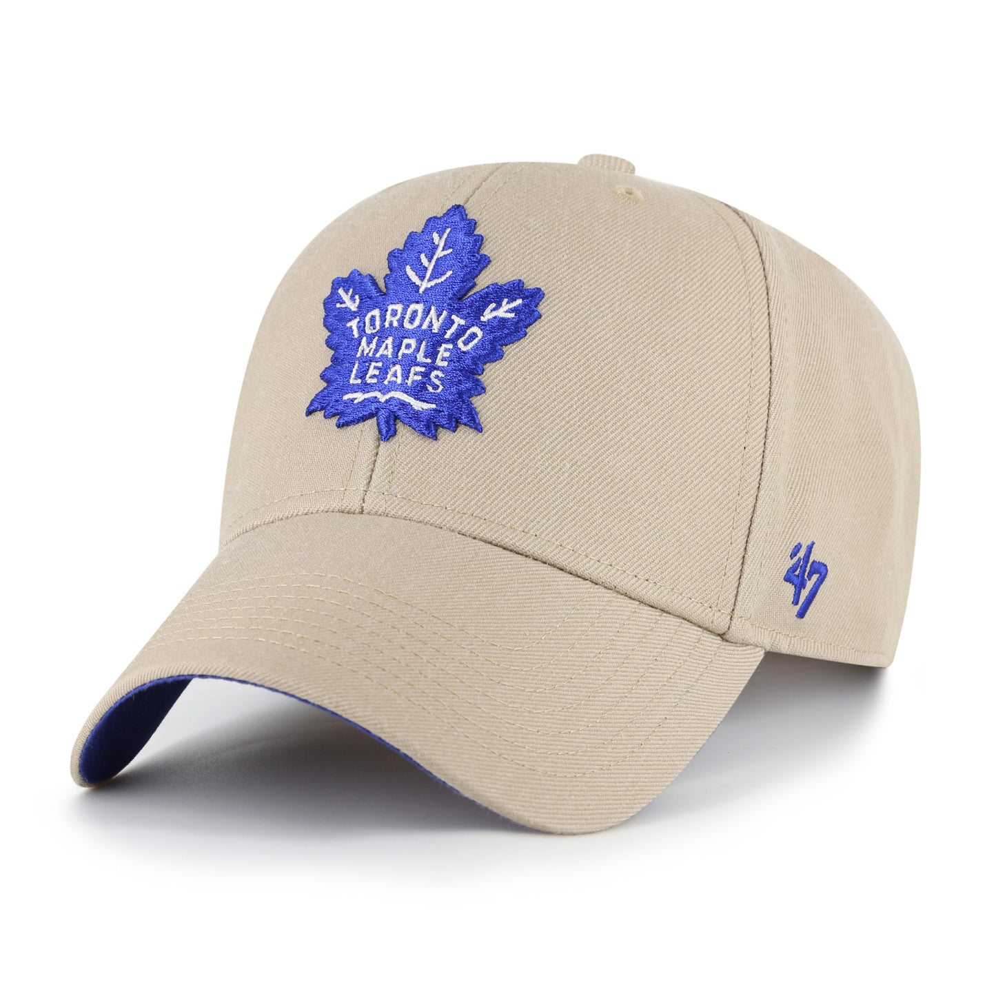 47 Brand Toronto Maple Leafs Retro Snapback Hat - NHL Khaki Sure Shot MVP