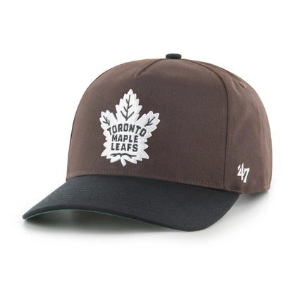 47 Brand Toronto Maple Leafs Sure Shot Hitch Snapback Hat - Dark Chocolate