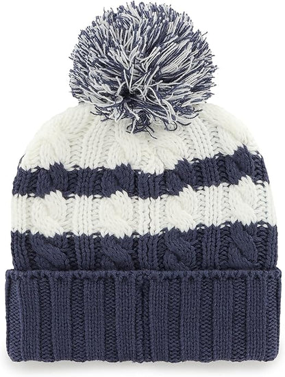 47 Brand Toronto Maple Leafs Women's Ashfield Knit Toque Hat - White/ Blue