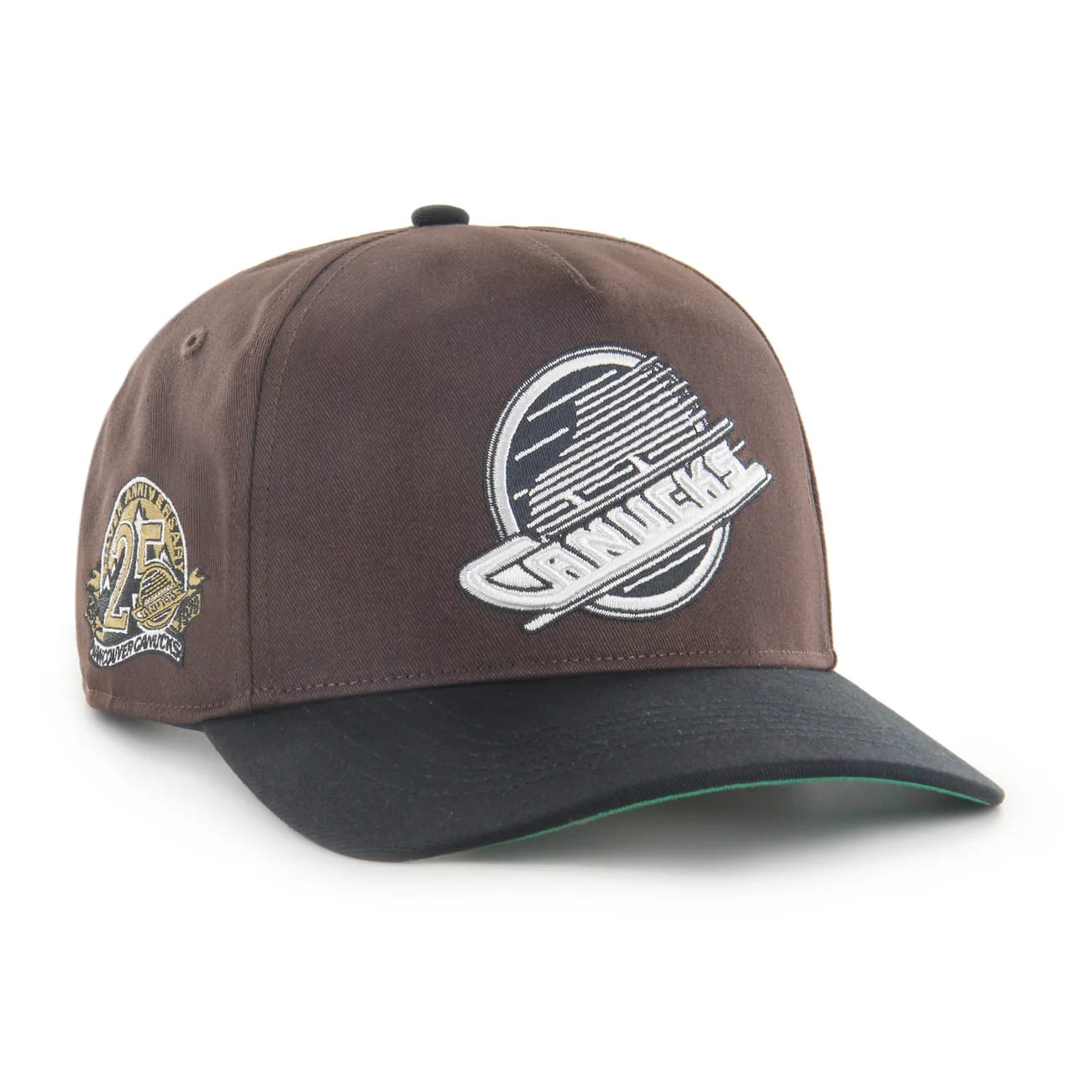 47 Brand Vancouver Canucks Sure Shot Hitch Snapback Hat - Dark Chocolate