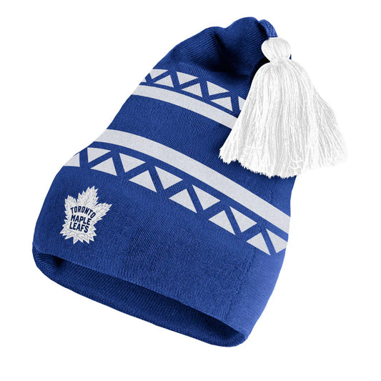 Adidas Toronto Maple Leafs Reverse Retro Tassel Beanie Toque - Blue