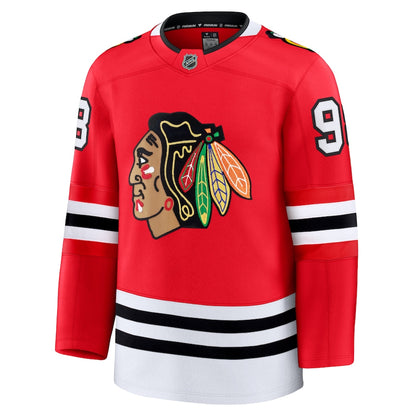 Connor Bedard Chicago Blackhawks Fanatics Premium Jersey - Red