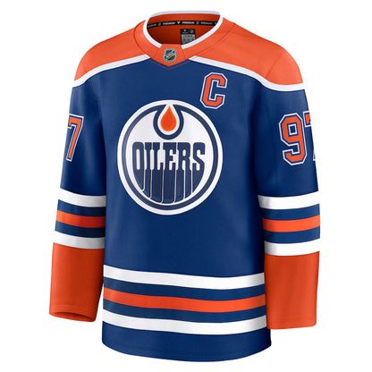 Connor McDavid Edmonton Oilers Fanatics Premium Jersey - Blue/Orange