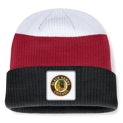 Fanatics Chicago Black Hawks Showboat Toque Beanie Hat