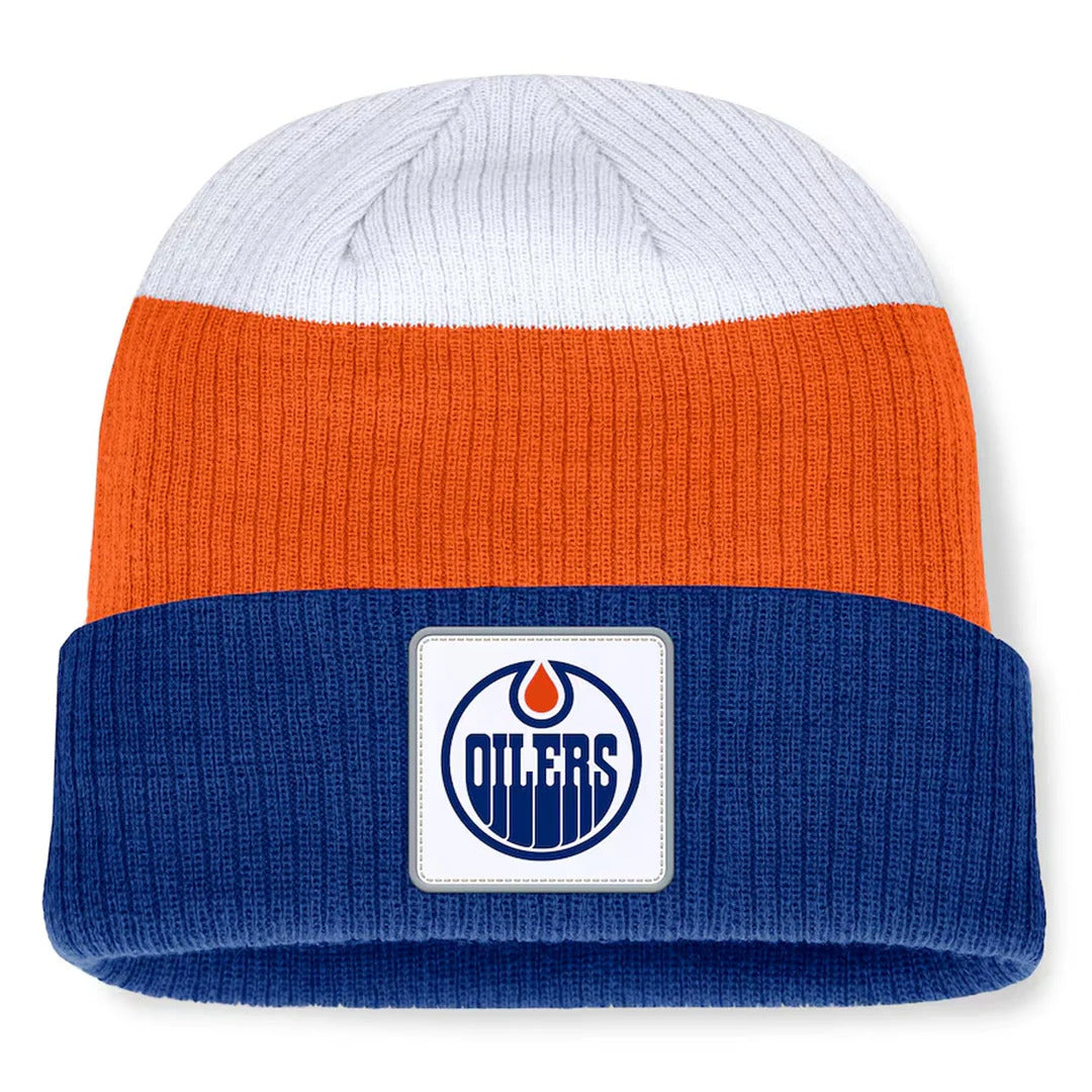 Fanatics Edmonton Oilers Showboat Toque Beanie Hat