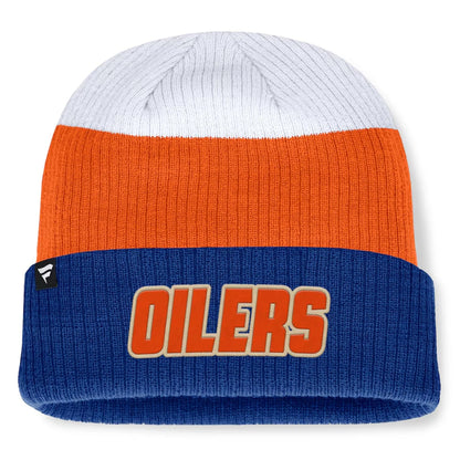 Fanatics Edmonton Oilers Showboat Toque Beanie Hat