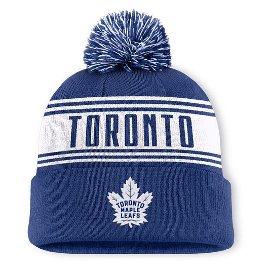 Fanatics Toronto Maple Leafs Enforcer Pom Toque Beanie Hat