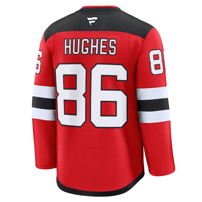 Jack Hughes New Jersey Devils Fanatics Premium Jersey - Red